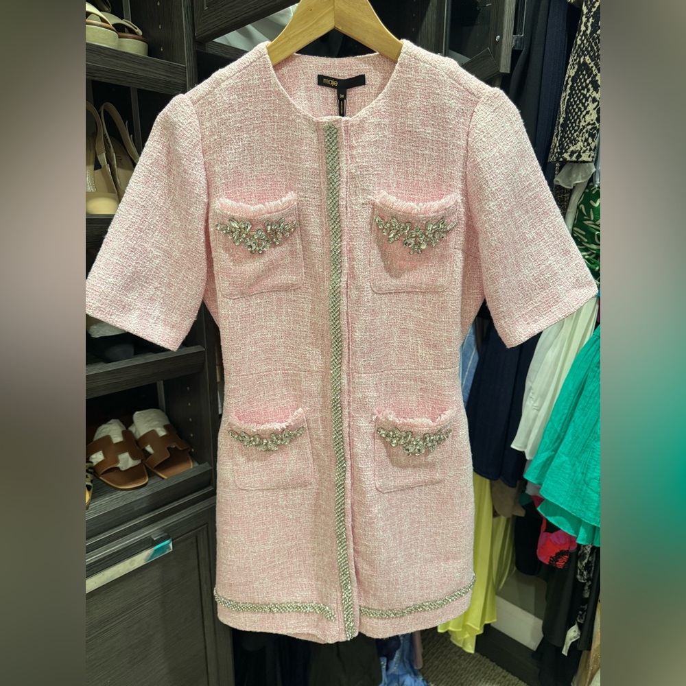 Maje Ipop Tweed Playsuit (bodysuit)/Size 34 - Picture 11 of 15
